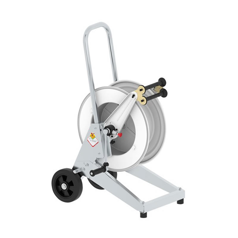 MANUAL TROLLEY-MOUNTED HOSE REEL